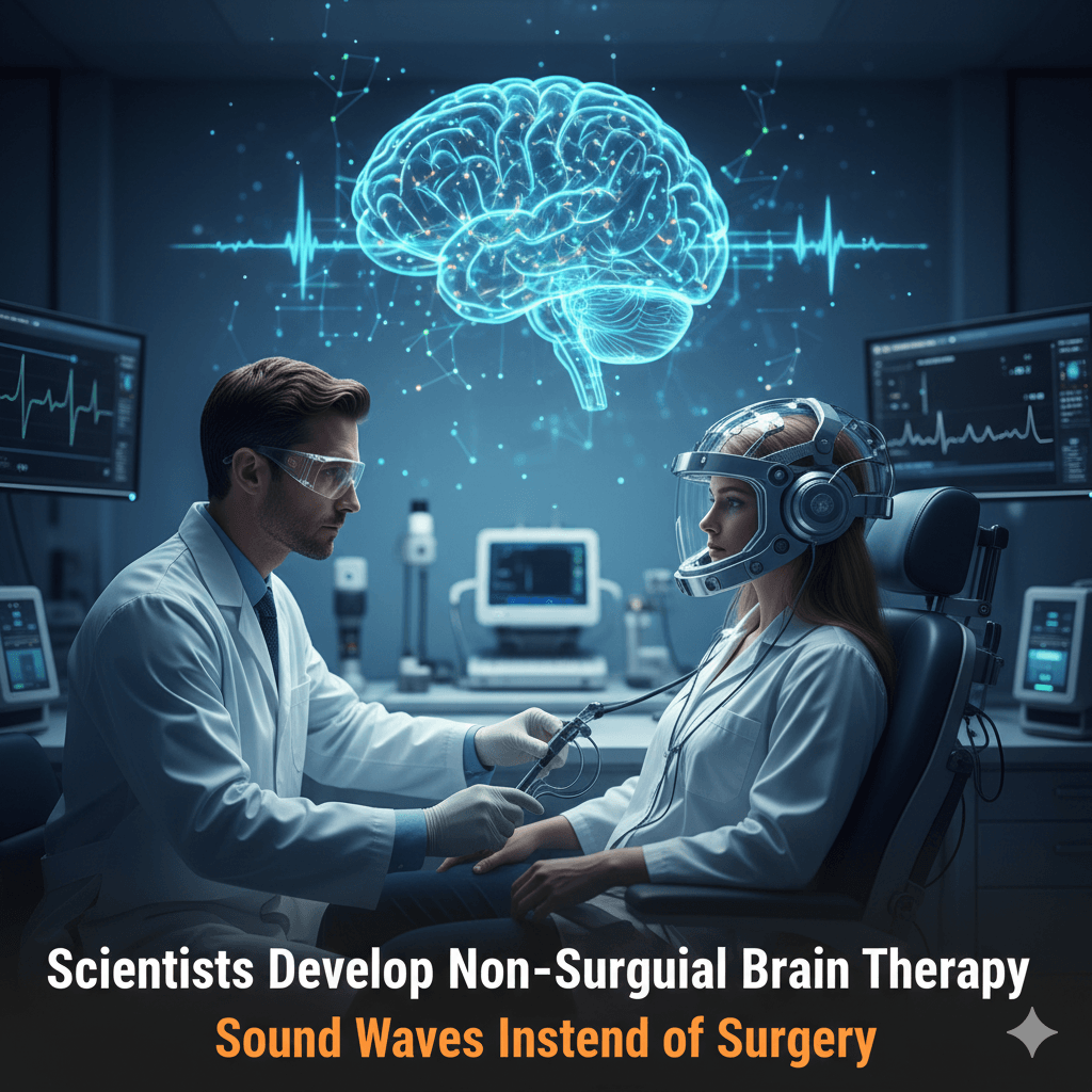 Scientists Develop Non-Surgical Brain Therapy Using Ultrasound