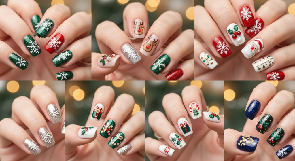 TOP 13 Stunning xmas nails Looks That Go Viral
