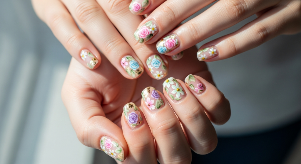 TOP 13 Trending nail with flowers Designs for Pinterest